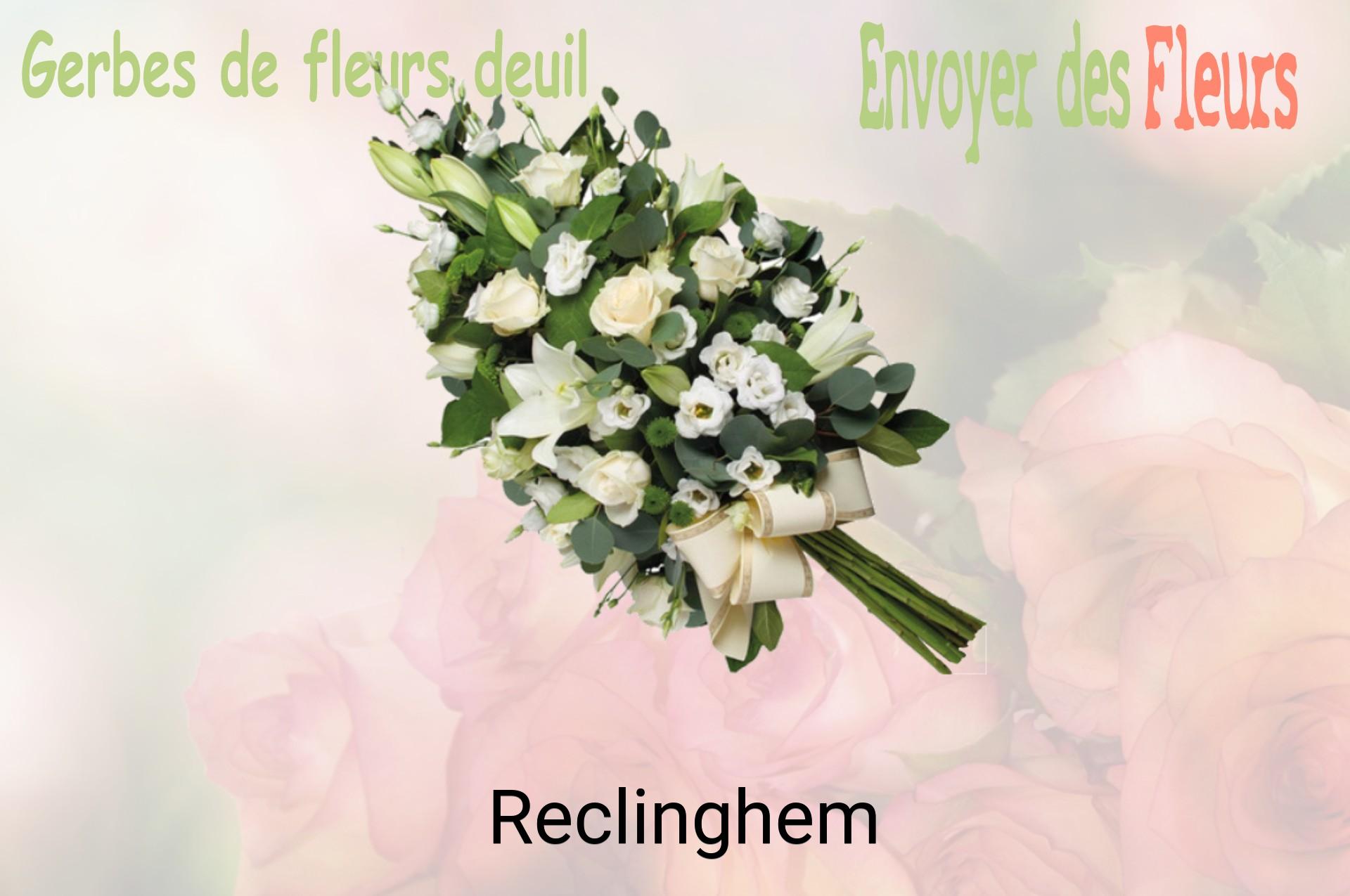 Gerbe de fleurs de deuil livrée à Reclinghem